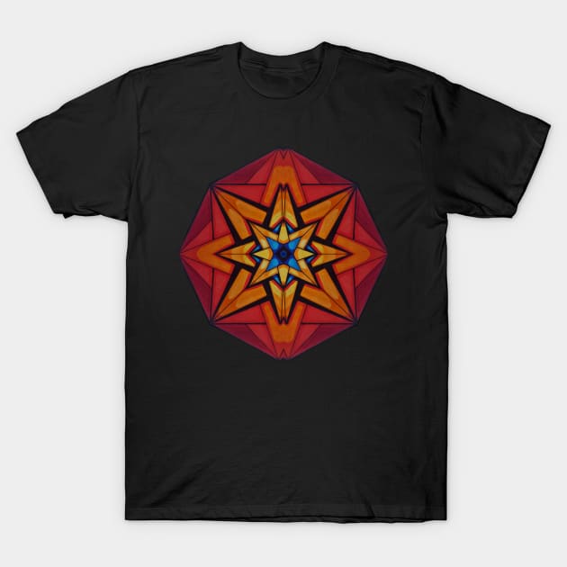 Solar Flare Mandala T-Shirt by AmeUmiShop